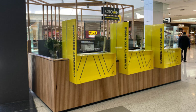 Crown Currency Retail Fitout Rebrand